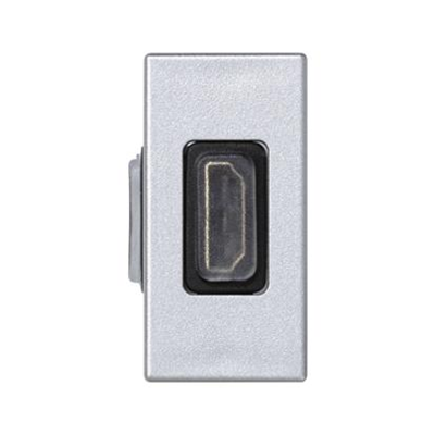 Carte K45/2 adaptateur HDMI-HDMI 22, 5x45mm + insert, aluminium