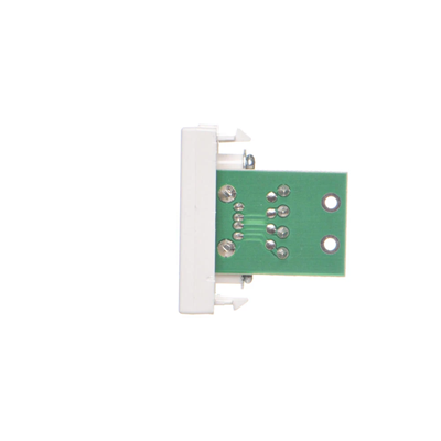 Carte K45/2 connecteurs USB type A femelle 22, 5x45mm + prise, bornes à vis, blanc pur