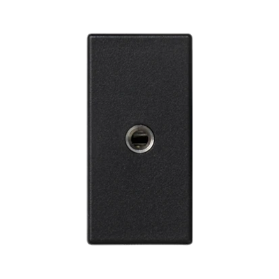Carte K45/2 prises mini-jack 22, 5x45mm + insert, gris graphite