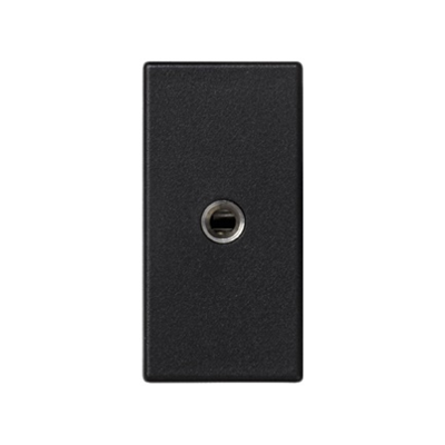 Carte K45/2 prises mini-jack 22, 5x45mm + insert, gris graphite