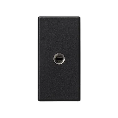 Carte K45/2 prises mini-jack 22, 5x45mm + insert, gris graphite