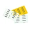 Cartes d'étiquettes de câble 21 mm, blanches (25x21 pièces)