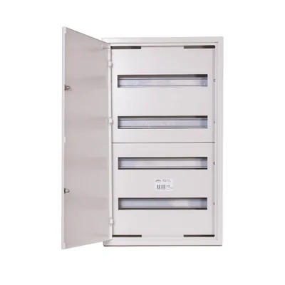CARTONE ELETTRICO NRPsm 72 (4x18) CON SERRATURA (72-4-18-2) RAL 9003