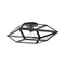 CASEFABRE Lampa sufitowa 45x45 cm czarna