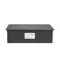 Casete para muebles NOEN empotrado en la superficie de la mesa con marco de PVC integrado para enchufes modulares de 3 x 45 x 45 mm o 6 x 22,5 x 45 mm, cable de 1,5 m, color negro.