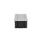 Casete para muebles NOEN empotrado en la superficie de la mesa con marco de PVC integrado para enchufes modulares de 3 x 45 x 45 mm o 6 x 22,5 x 45 mm, cable de 1,5 m, color plata.