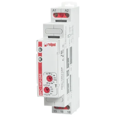 Časové relé 12-240V AC/DC 1P AgSnO2 16A / 250V AC