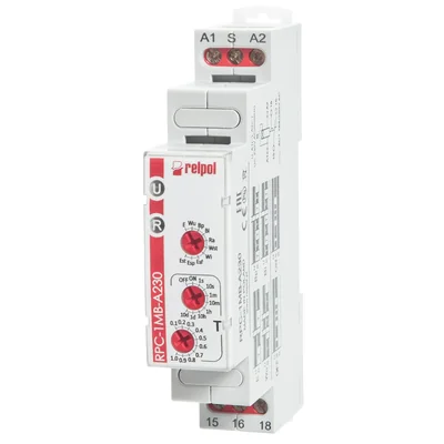 Časové relé 230V AC 1P AgSnO2 8A / 250V AC