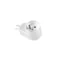 Casquillo de ángulo único GN-170K, desmontable; 2p+Z; blanco