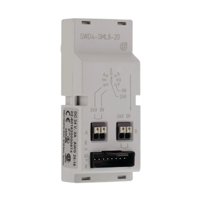 Casquillo para armario de control, SWD4-SML8-20, cable plano y redondo, conector hembra