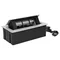Cassette encastrée NOEN Furniture dans le plateau de table, avec cadre en PVC intégré pour prises modulaires 3 x 45 x 45 mm ou 6 x 22,5 x 45 mm, câble de 1,5 m, argent