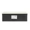 Cassette encastrée NOEN Furniture dans le plateau de table avec cadre en PVC intégré pour prises modulaires 3 x 45 x 45 mm ou 6 x 22,5 x 45 mm, câble de 1,5 m, blanche