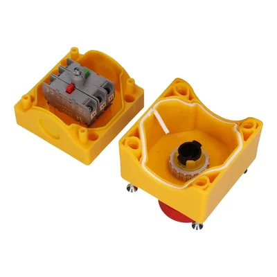 Cassette monotrou complète avec bouton de sécurité, 1 contact normalement ouvert, 1 contact normalement fermé, registre M20