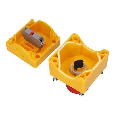 Cassette monotrou complète avec bouton poussoir BN, 1 presse-étoupe M20