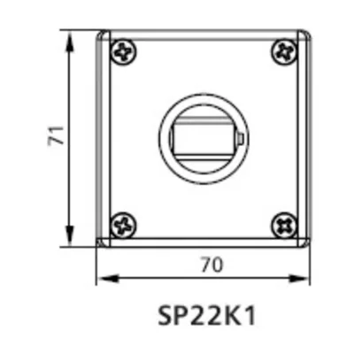 Cassette monotrou complète avec entraînement KZ, une douille M20