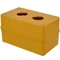Cassette PROMET KP2, trous Ø30 mm, avec protection, jaune