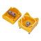 Cassette with rotary safety button 1 NC contact IP65 yellow 1x M20 gland
