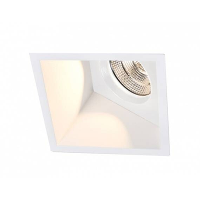 CASTEJON SQ 1X50W GU10 RECESSED WHITE
