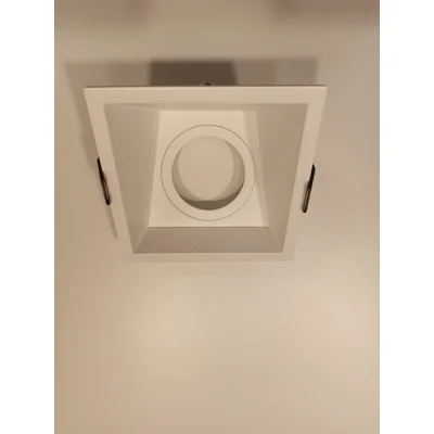 CASTEJON SQ 1X50W GU10 RECESSED WHITE