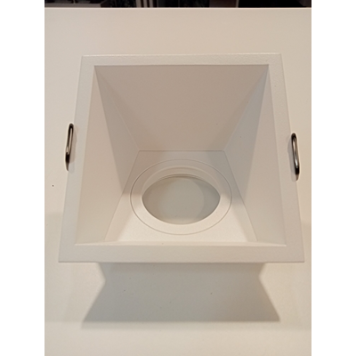 CASTEJON SQ 1X50W GU10 RECESSED WHITE