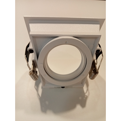 CASTEJON SQ 1X50W GU10 RECESSED WHITE