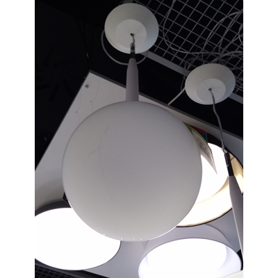 Castore 25 Sospensione hanging lamp display white