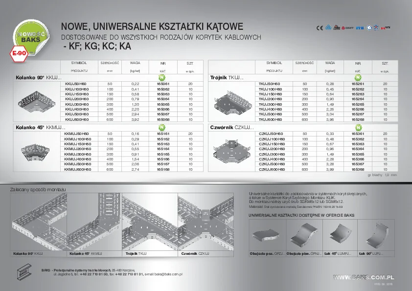 Katalog BAKS - Kształtki