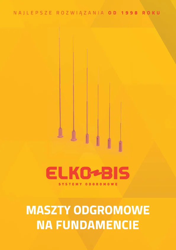 Katalog ELKO-BIS - Maszty odgromowe na fundamencie