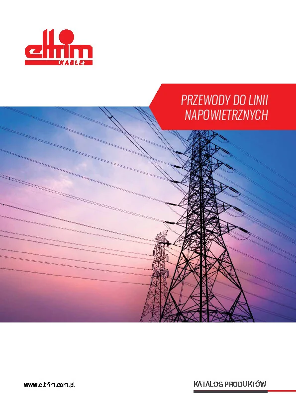 Katalog ELTRIM - Przewody do linii na powietrznych