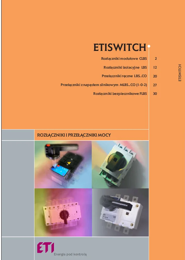 Katalog ETI POLAM - Rozłączniki
