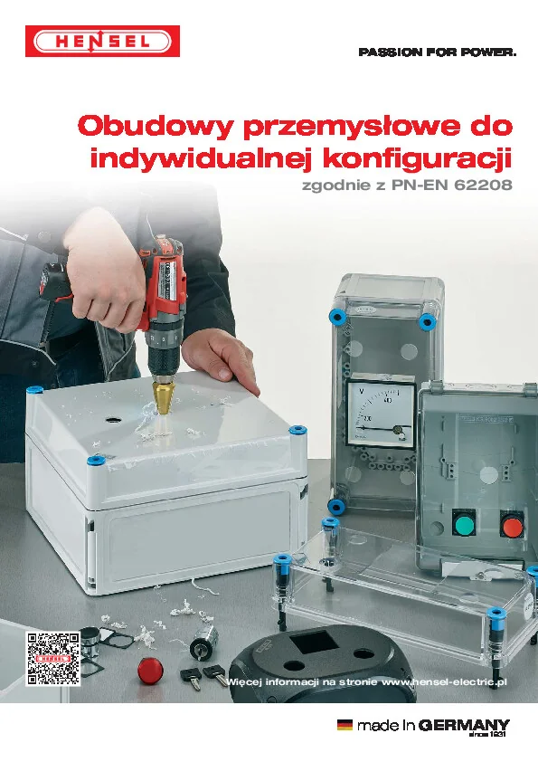 Katalog HENSEL - Obudowy przemysłowe do indywidualnej konfiguracji