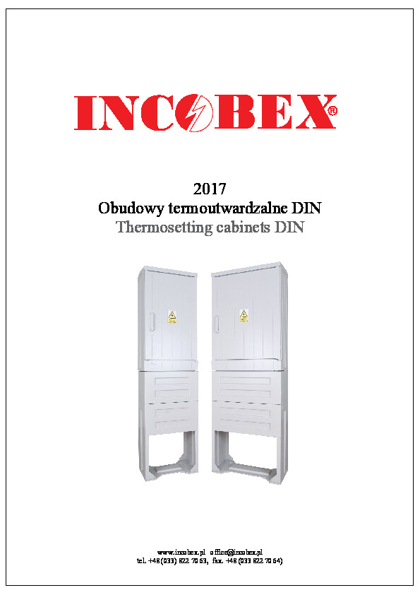 Katalog INCOBEX - Obudowy termoutwardzalne