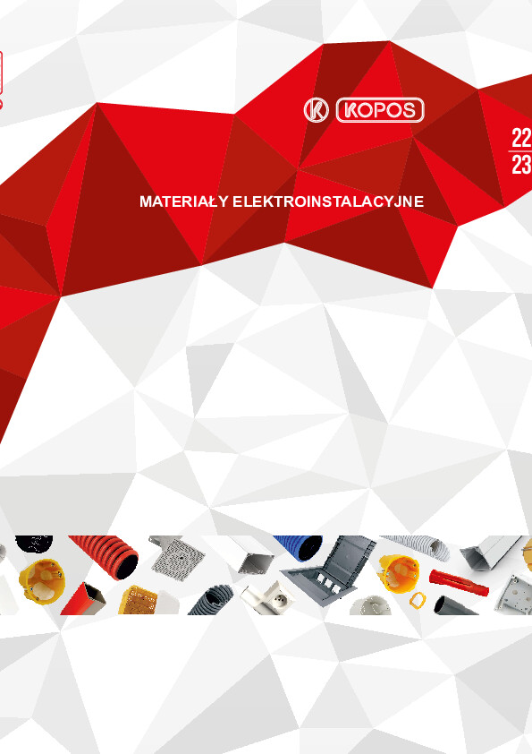 Katalog KOPOS - Materiały elektroinstalacyjne