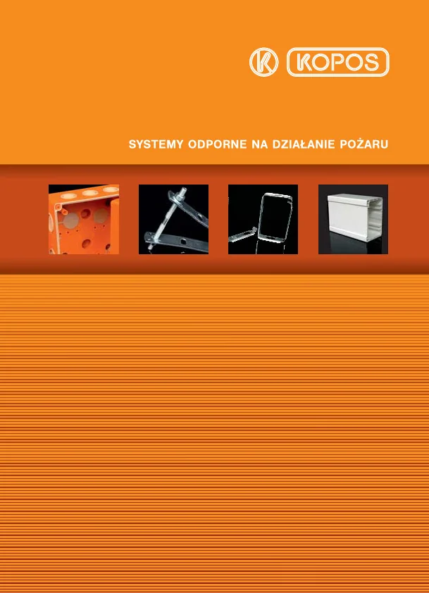 Katalog KOPOS - Systemy odporne na działanie pożaru