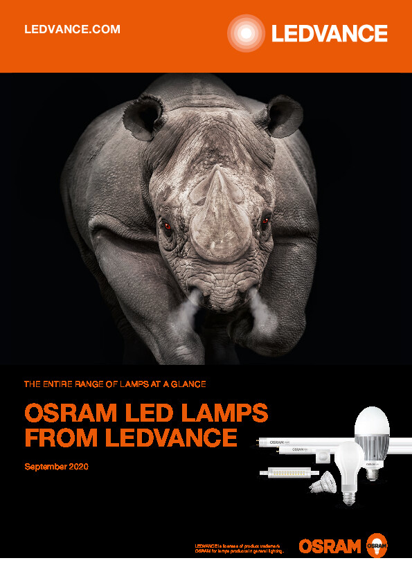Katalog LEDVANCE - Lamps