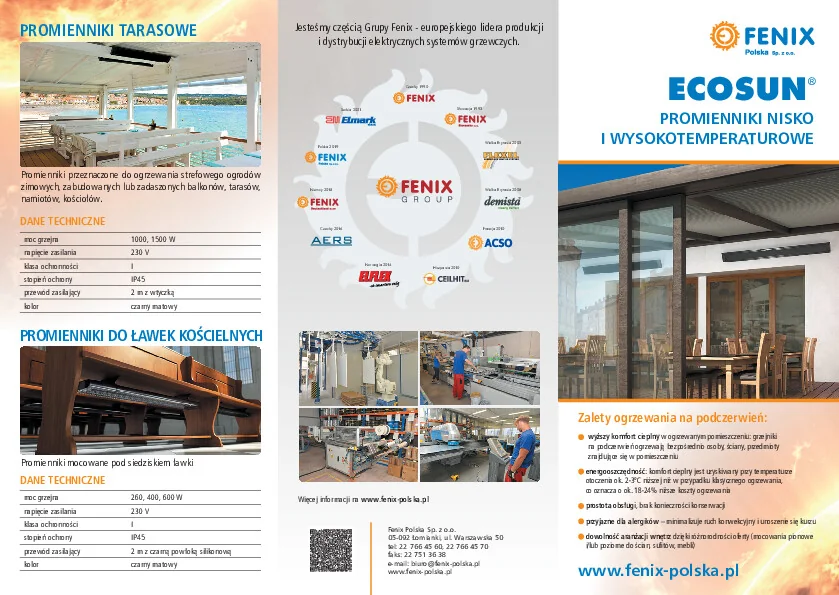 Katalog FENIX - Promienniki nisko i wysokotemperaturowe