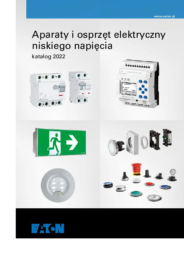 Katalog EATON - Aparaty i osprzęt elektryczny niskiego napięcia 