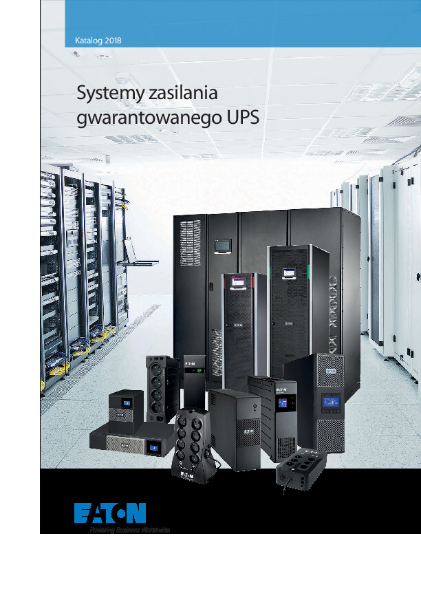 Katalog EATON - Systemy zasilania gwarantowanego UPS