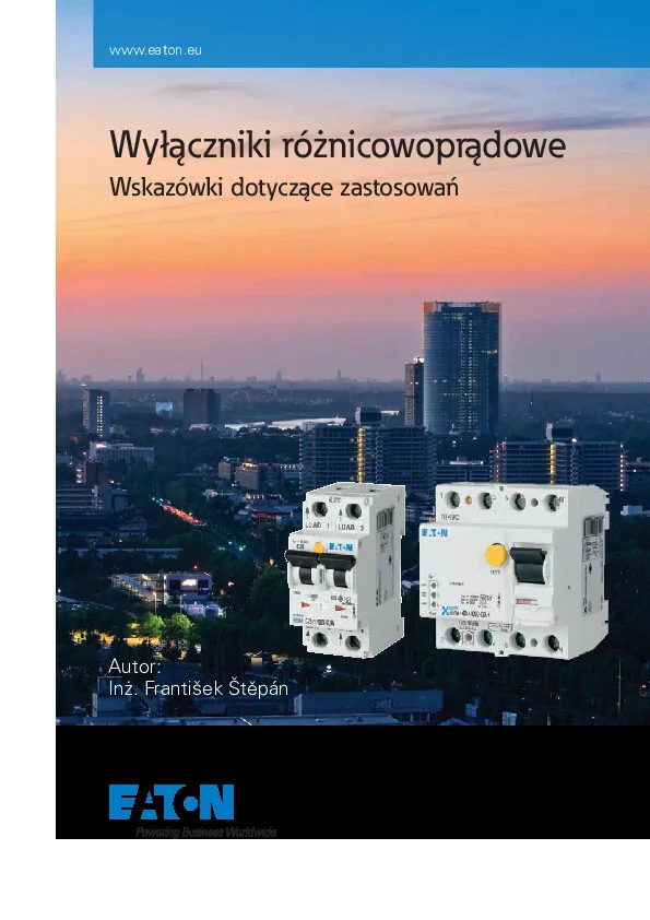 Katalog EATON - Wyłączniki różnicowoprądowe