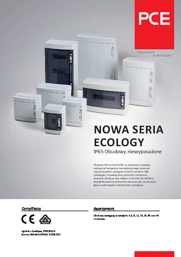 Katalog PCE - ECOLOGY IP65