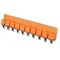 Cavalier fileté combiné pour 10 connexions orange 10 pcs.