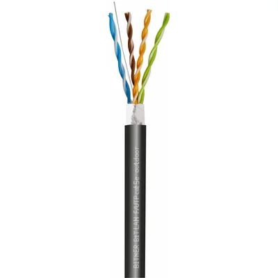 Cavo BiTLAN F/UTP 4x2x24AWG (0.5) cat. 5e per esterni 200MHz per reti IT, schermato, per esterni