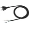 Cavo con spina dritto H05RR 2x1,5 (gomma) lungo 4 m