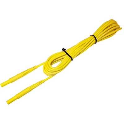 Cavo da 10 m terminato con connettori a banana gialli