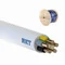 Cavo di alimentazione YDYżo 450/750 5x10 bianco, per installazione, multipolare con isolamento in PVC