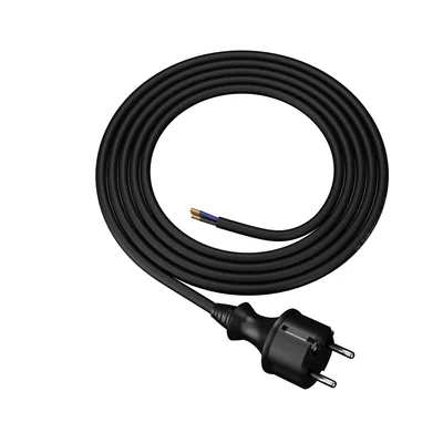Cavo di collegamento con spina dritta IP44 3x1,5 H05RR 1,5m nero