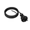 Cavo di collegamento PP-21/5M/2X1/H05RR con spina dritta IP20; 2x1; H05RR; 5 m; nero