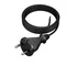 Cavo di collegamento PP-21/5M/2X1/H05RR con spina dritta IP20; 2x1; H05RR; 5 m; nero