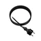 Cavo di collegamento PP-40H/3M/2X1.5/H07RN con spina dritta IP44; 2x1.5; H07RN-F; 3 m; nero