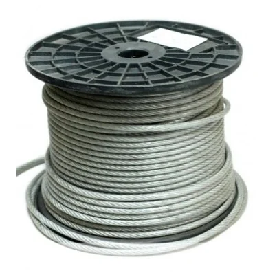 Cavo in acciaio con rivestimento in PVC, diametro 4mm